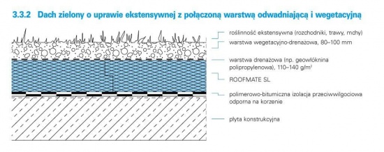 dachy zielone zazielenienie ekstensywne