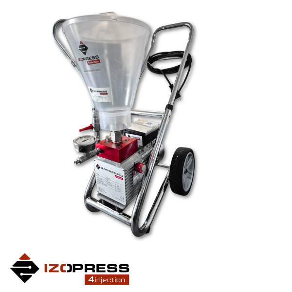 IZOPRESS 400 na wózku - pompa do żywic IZOPRESS 4injection