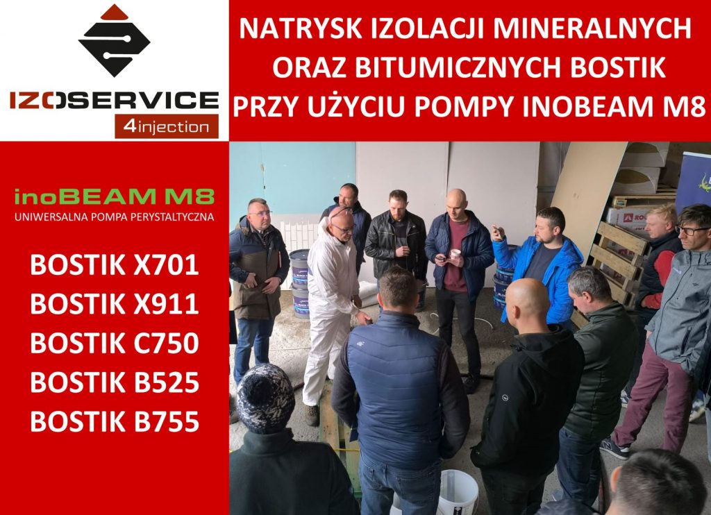 Okładka, Izoservice przeprowadza szkolenie z natrysku przy użyciu inoBEAM M8