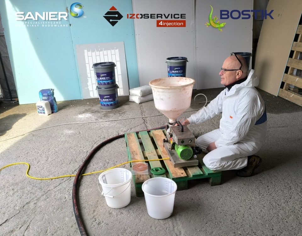 Pompa inoBeam M8 podczas szkolenia z natrysku Izoservice