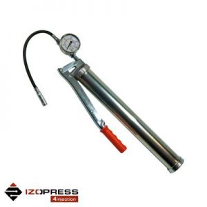 IZOPRESS MINI - ręczna, tłokowa pompka do iniekcji z manometrem 1l, wężyk 30 cm