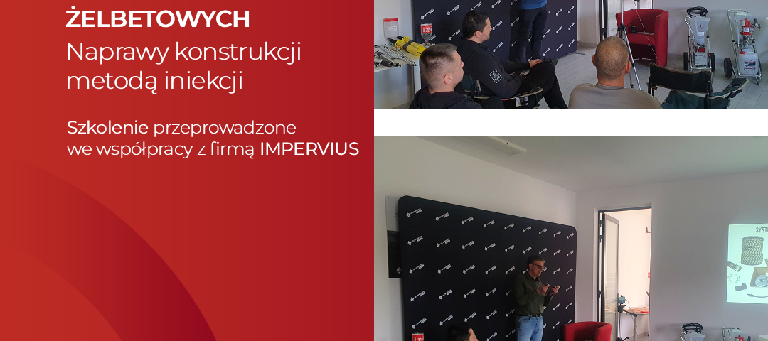 Zabezpieczenie konstrukcji żelbetowych - naprawy konstrukcji metodą iniekcji

Szkolenie we współpracy z firmą Impervius 27.03.2026